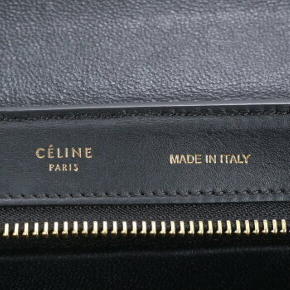Celine Trapeze Leather Shoulder Bag Gold - Picture 8 of 8